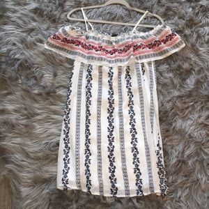 Woman’s Ruffle off-shoulder mini dress